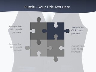 A Black Vest With Buttons On The Back Of It PowerPoint Template