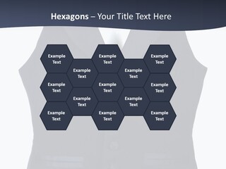 A Black Vest With Buttons On The Back Of It PowerPoint Template