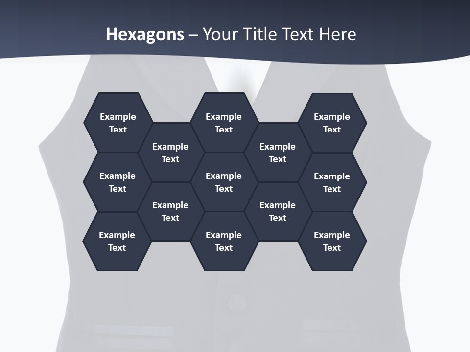 A Black Vest With Buttons On The Back Of It PowerPoint Template