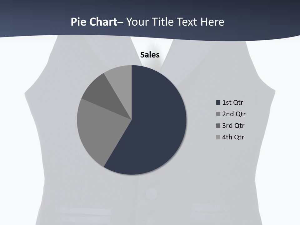 A Black Vest With Buttons On The Back Of It PowerPoint Template