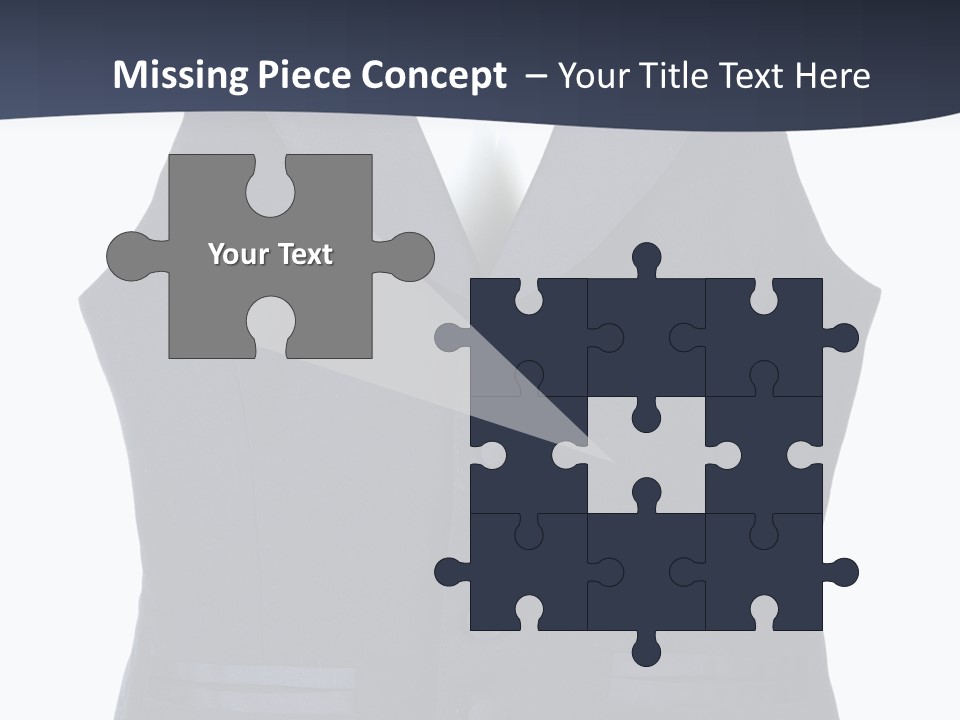 A Black Vest With Buttons On The Back Of It PowerPoint Template