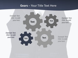 A Black Vest With Buttons On The Back Of It PowerPoint Template