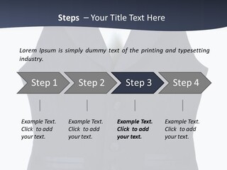 A Black Vest With Buttons On The Back Of It PowerPoint Template