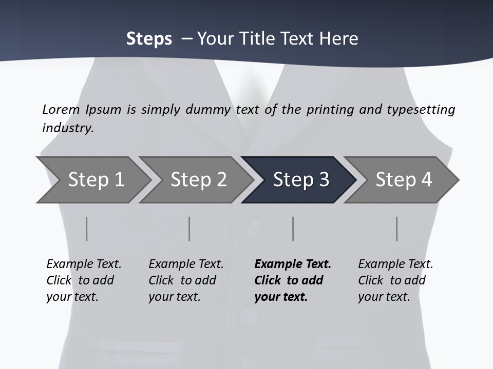 A Black Vest With Buttons On The Back Of It PowerPoint Template
