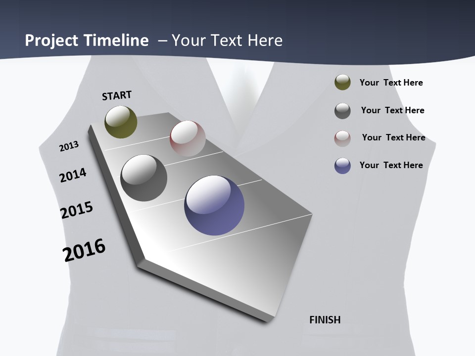 A Black Vest With Buttons On The Back Of It PowerPoint Template
