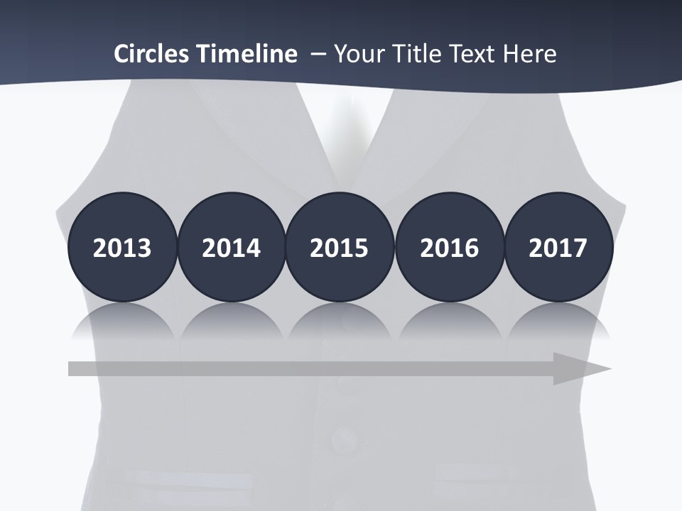 A Black Vest With Buttons On The Back Of It PowerPoint Template