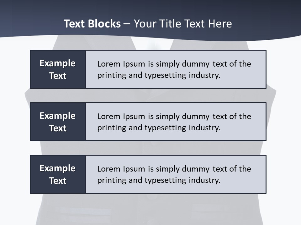 A Black Vest With Buttons On The Back Of It PowerPoint Template