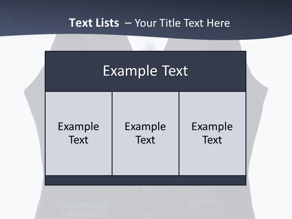 A Black Vest With Buttons On The Back Of It PowerPoint Template