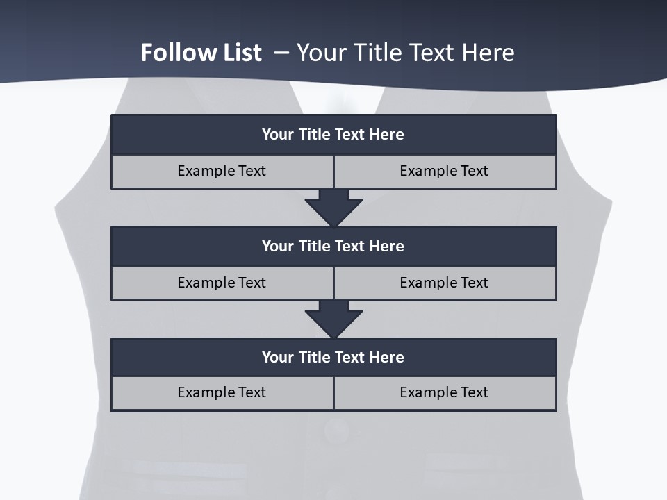 A Black Vest With Buttons On The Back Of It PowerPoint Template