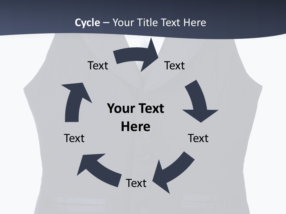 A Black Vest With Buttons On The Back Of It PowerPoint Template