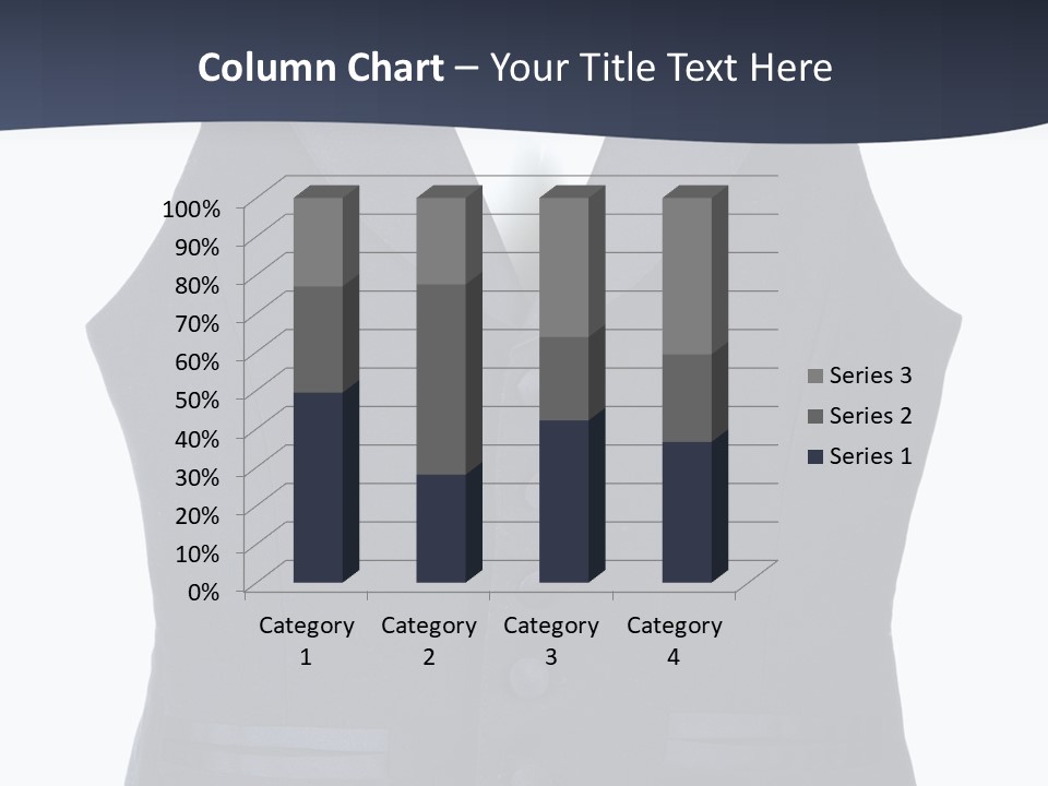 A Black Vest With Buttons On The Back Of It PowerPoint Template