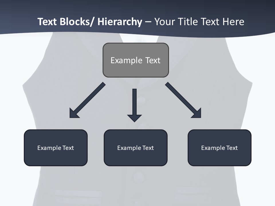 A Black Vest With Buttons On The Back Of It PowerPoint Template