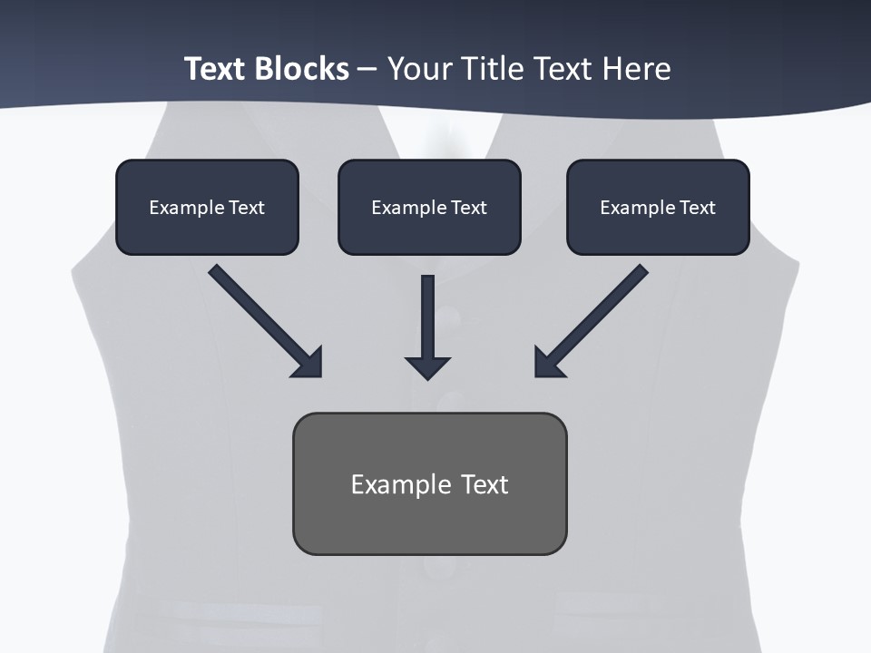 A Black Vest With Buttons On The Back Of It PowerPoint Template