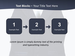 A Black Vest With Buttons On The Back Of It PowerPoint Template