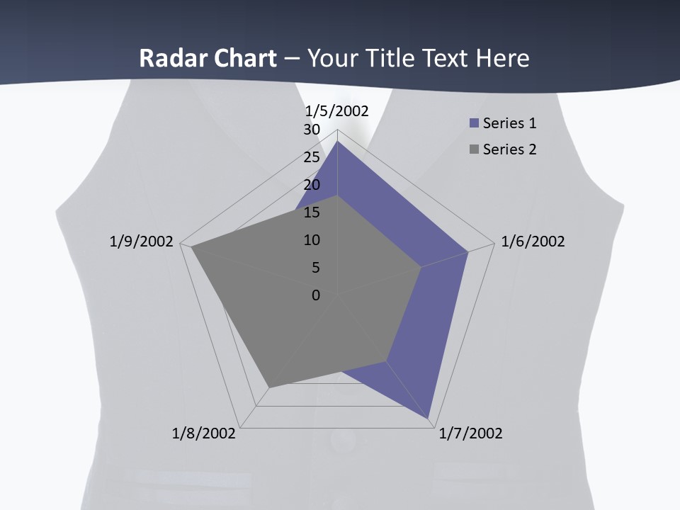 A Black Vest With Buttons On The Back Of It PowerPoint Template