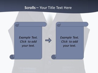 A Black Vest With Buttons On The Back Of It PowerPoint Template