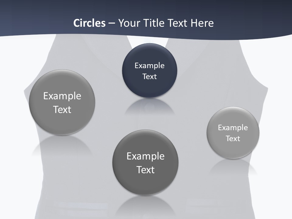 A Black Vest With Buttons On The Back Of It PowerPoint Template