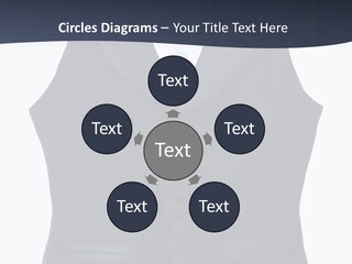 A Black Vest With Buttons On The Back Of It PowerPoint Template