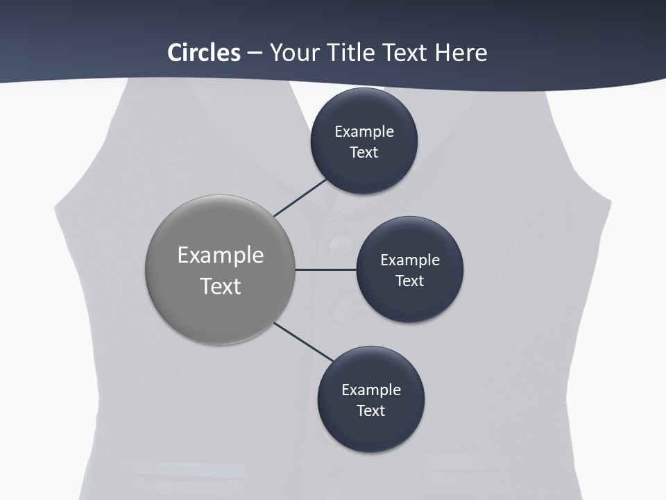 A Black Vest With Buttons On The Back Of It PowerPoint Template