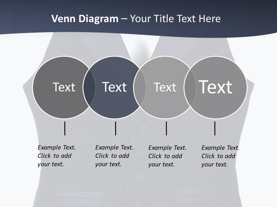 A Black Vest With Buttons On The Back Of It PowerPoint Template