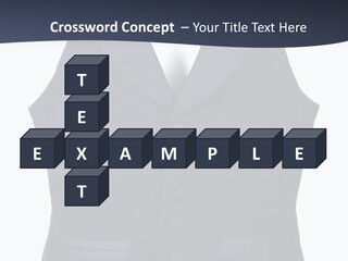 A Black Vest With Buttons On The Back Of It PowerPoint Template