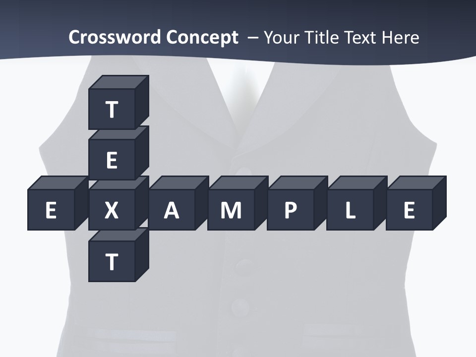 A Black Vest With Buttons On The Back Of It PowerPoint Template