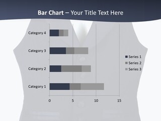 A Black Vest With Buttons On The Back Of It PowerPoint Template