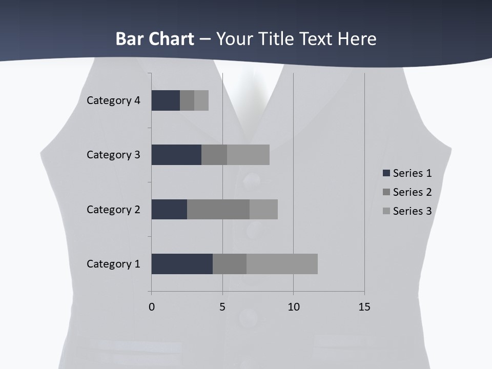 A Black Vest With Buttons On The Back Of It PowerPoint Template