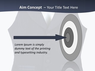 A Black Vest With Buttons On The Back Of It PowerPoint Template