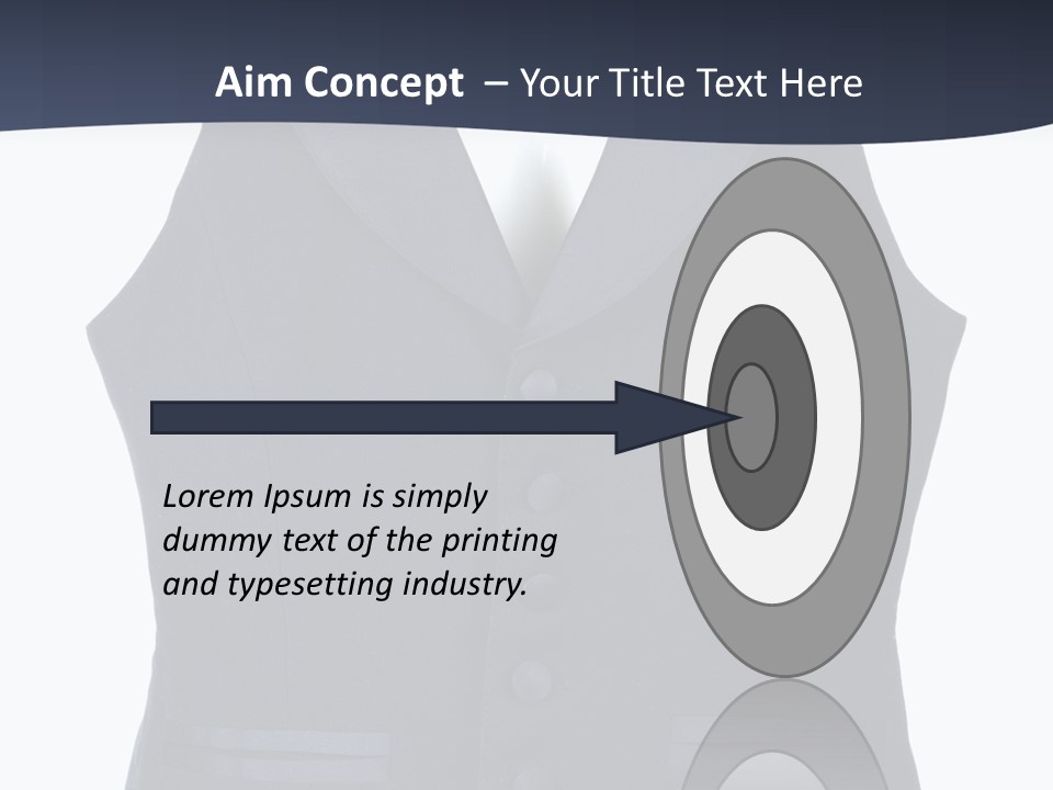 A Black Vest With Buttons On The Back Of It PowerPoint Template