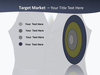 A Black Vest With Buttons On The Back Of It PowerPoint Template