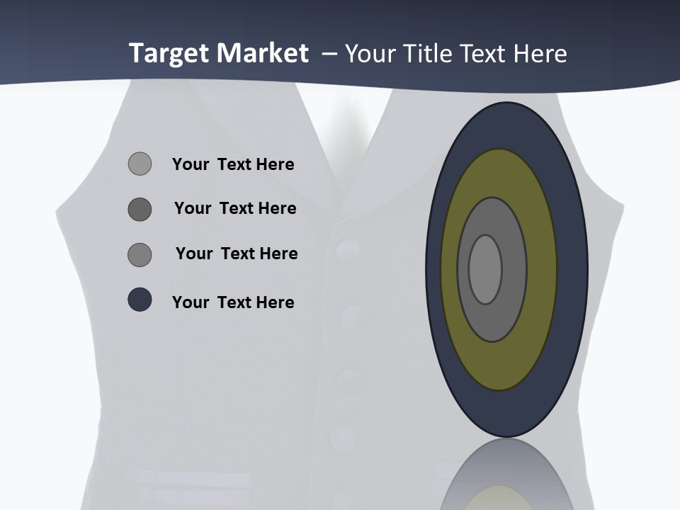 A Black Vest With Buttons On The Back Of It PowerPoint Template