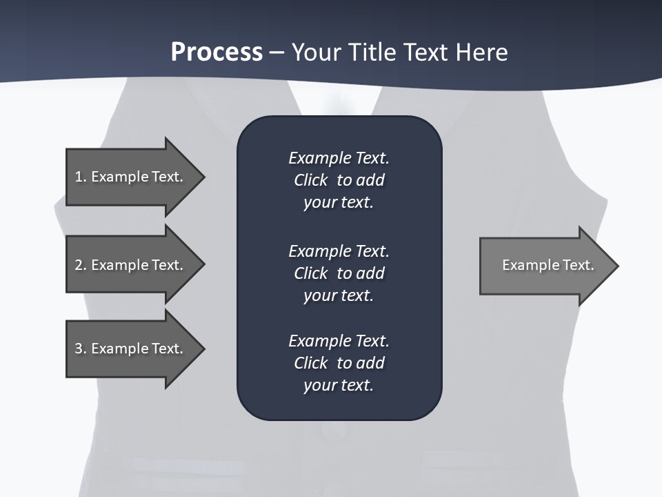 A Black Vest With Buttons On The Back Of It PowerPoint Template