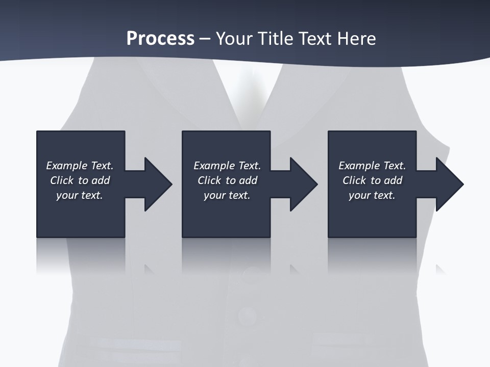 A Black Vest With Buttons On The Back Of It PowerPoint Template