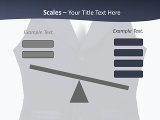 A Black Vest With Buttons On The Back Of It PowerPoint Template