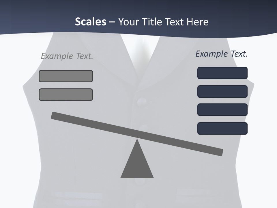 A Black Vest With Buttons On The Back Of It PowerPoint Template