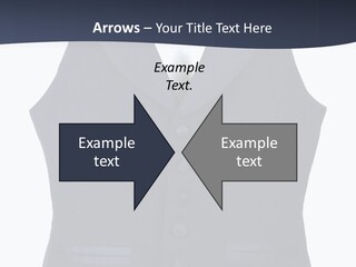 A Black Vest With Buttons On The Back Of It PowerPoint Template