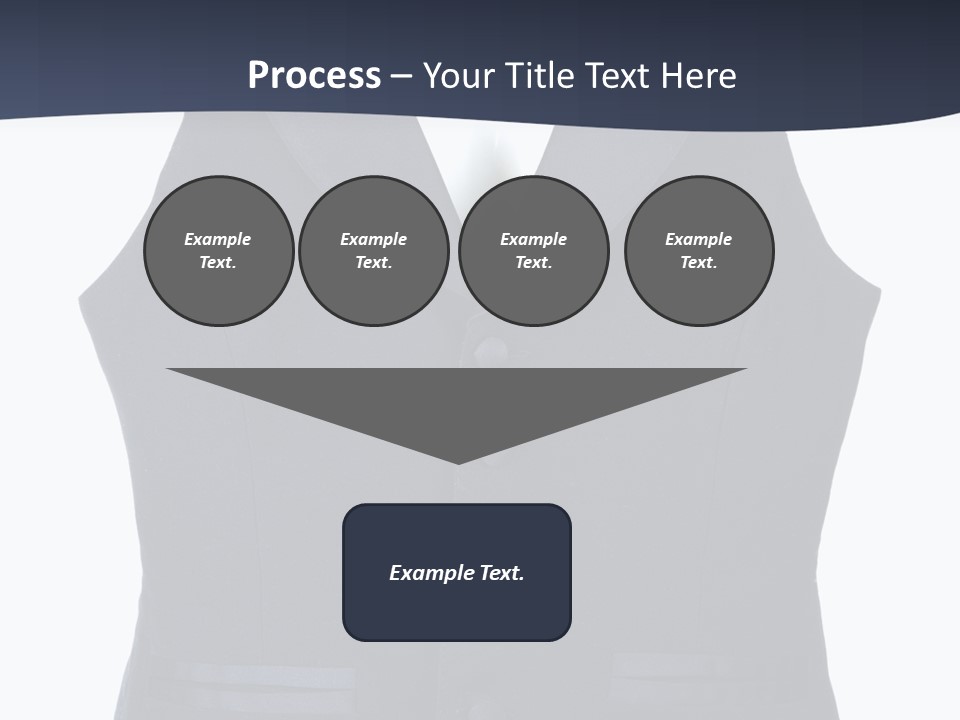 A Black Vest With Buttons On The Back Of It PowerPoint Template