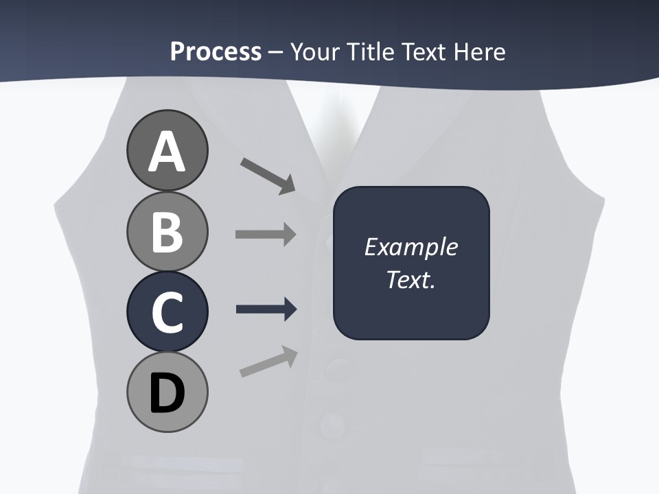 A Black Vest With Buttons On The Back Of It PowerPoint Template