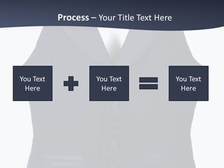 A Black Vest With Buttons On The Back Of It PowerPoint Template