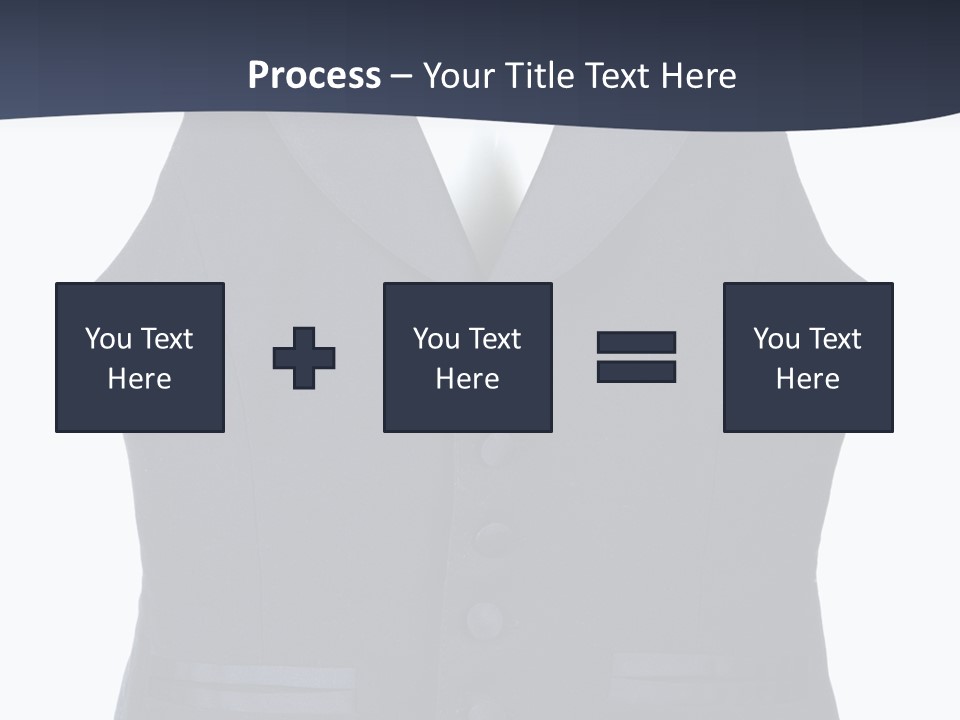 A Black Vest With Buttons On The Back Of It PowerPoint Template
