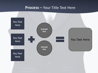 A Black Vest With Buttons On The Back Of It PowerPoint Template