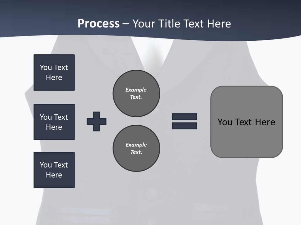 A Black Vest With Buttons On The Back Of It PowerPoint Template