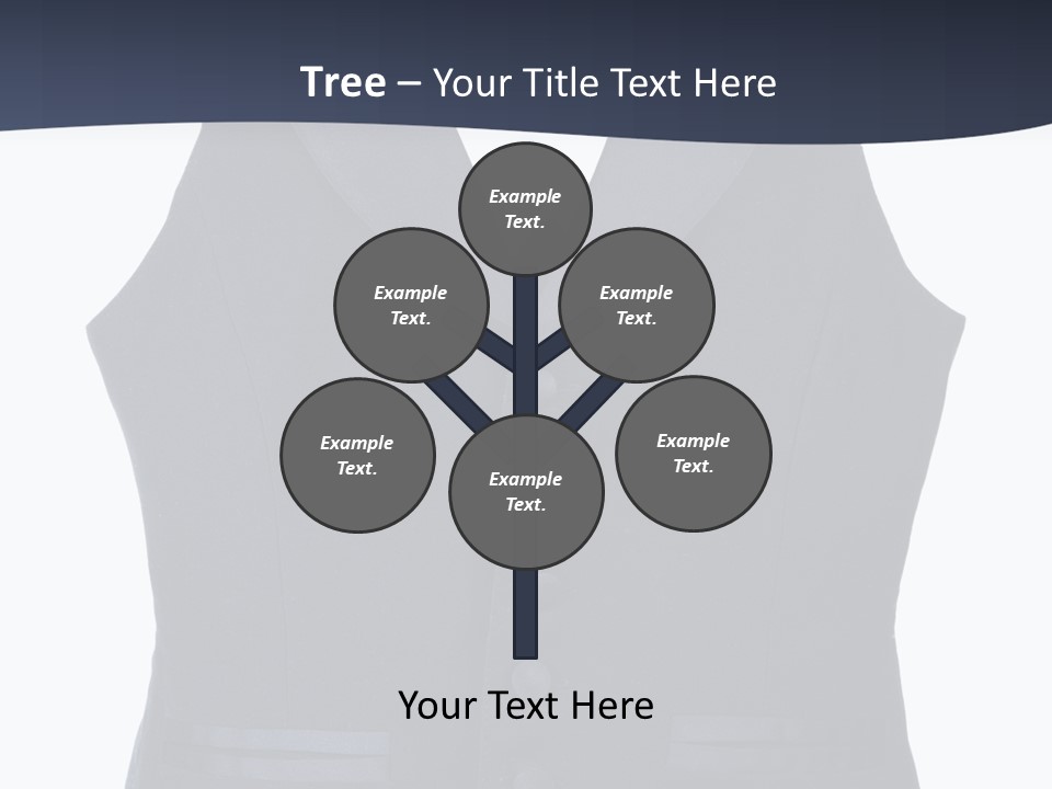 A Black Vest With Buttons On The Back Of It PowerPoint Template