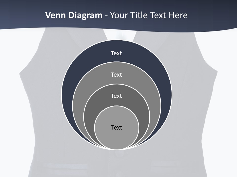 A Black Vest With Buttons On The Back Of It PowerPoint Template