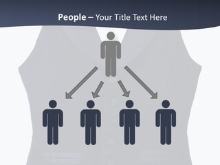 A Black Vest With Buttons On The Back Of It PowerPoint Template