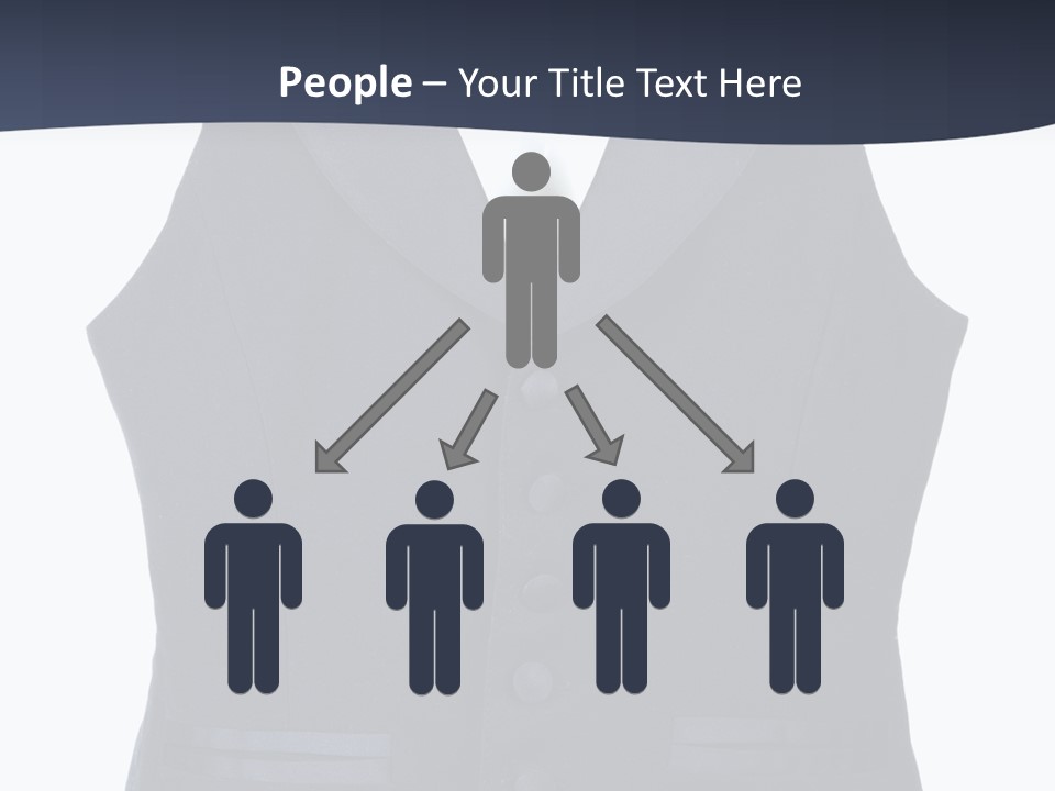 A Black Vest With Buttons On The Back Of It PowerPoint Template