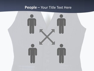A Black Vest With Buttons On The Back Of It PowerPoint Template