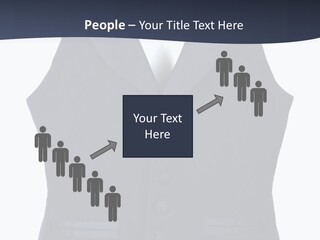 A Black Vest With Buttons On The Back Of It PowerPoint Template