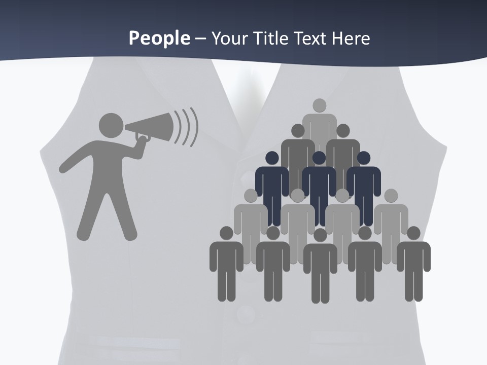 A Black Vest With Buttons On The Back Of It PowerPoint Template